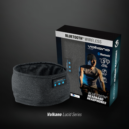 Volkano Lucid Series Bluetooth Headband Headphones - Black