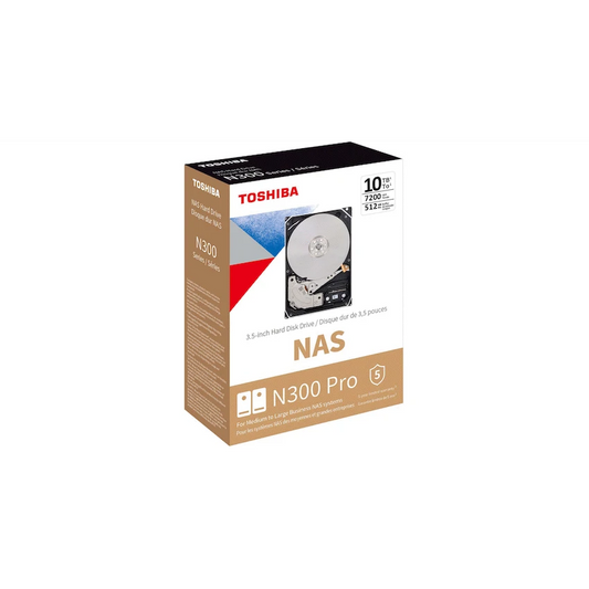 Toshiba N300 NAS Hard Drive 10TB SATA III (512MB/7200RPM)