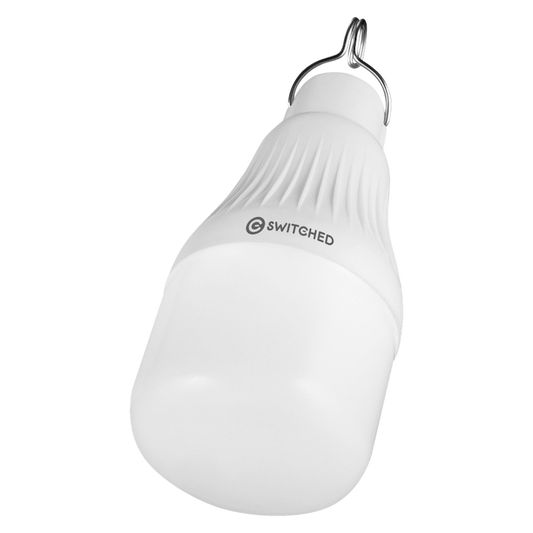 Switched Solar-Powered LED Light Bulb, Solar Panel Included