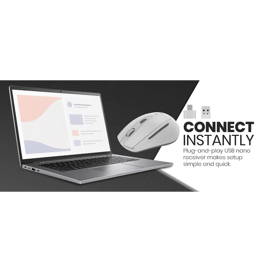 Volkano Chrome Series Wireless Mouse - Gray