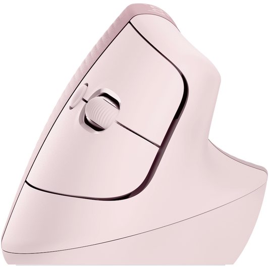 Logitech(R) Lift Vertical Ergonomic Mouse - Rose/Dark Rose