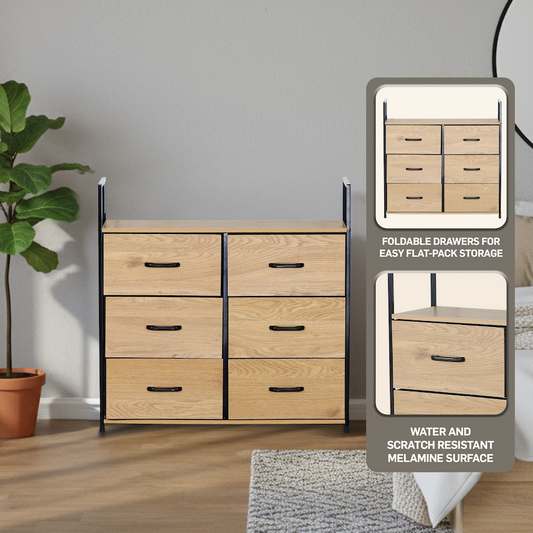 Everfurn Zira Wardrobe Small - Oak
