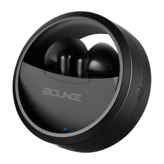 Bounce Proton Series True Wireless Earphones with Charging Case - Black