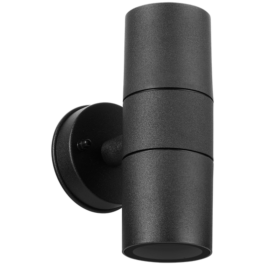 Ellies Ash Series AC dual beam wall light - Nylon Carbon Fiber - GU10 Base- BK