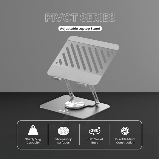 Volkano Pivot Multifunctional Swivel Adjustable Aluminium Laptop Stand
