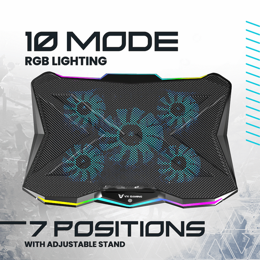 VX Gaming Boreas Series 5-Fan 17" Notebook Cooling Stand