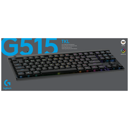 Logitech(R) G515 TKL Wired Gaming Keyboard - Black