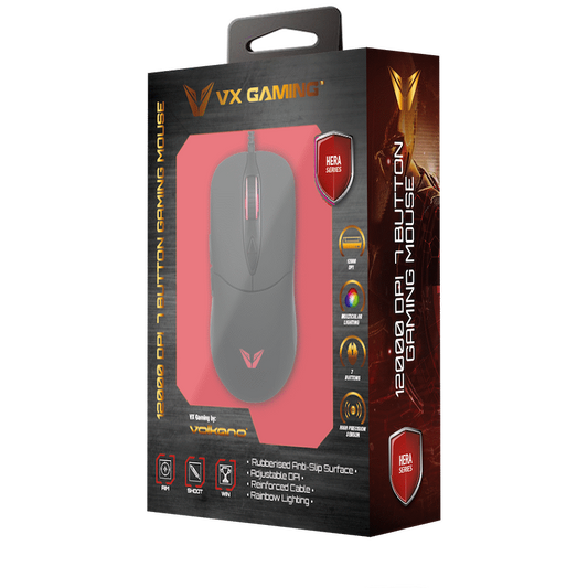 VX Gaming Hera Series 12000DPI 7-Button Gaming Mouse