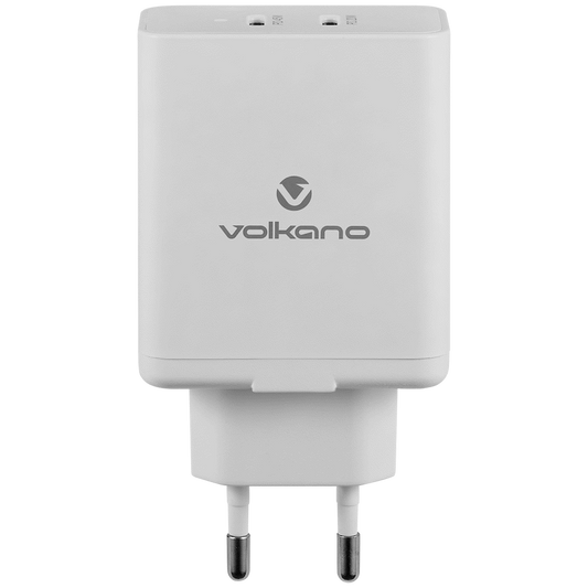 Volkano Potent Duo Series 65w Dual PD Compact Wall Charger