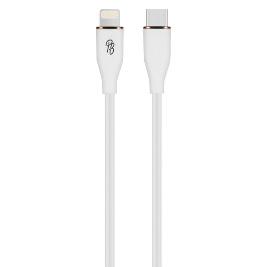 Pro Bass FlexiCord Series 2m 27w Type-C to Lightning Charging Cable - White