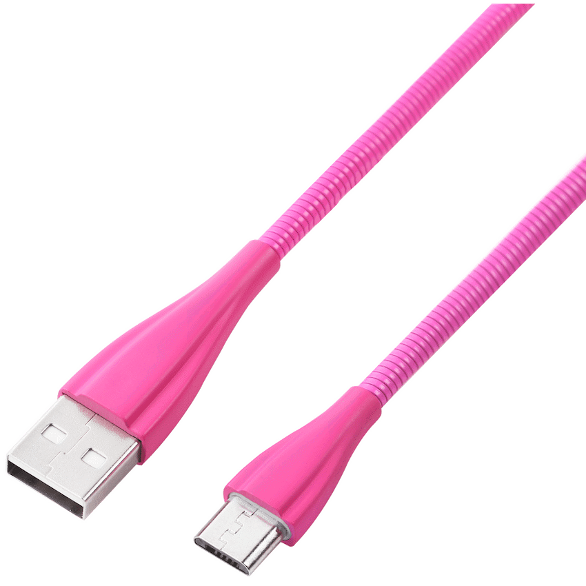 Volkano Fashion Series Micro USB Cable 1.8m - Lumo - Pink