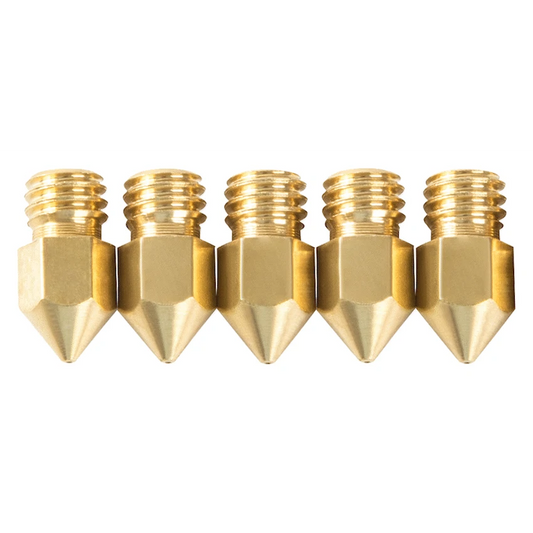 Creality M6 0.4mm Brass Nozzle - Big Head - 5 Pcs