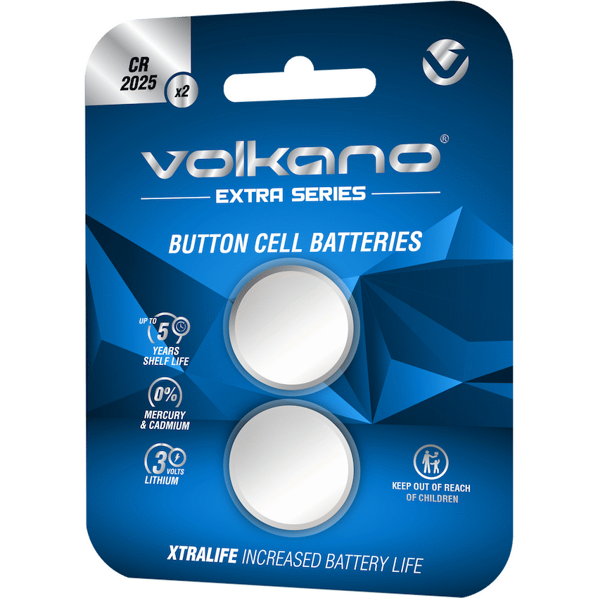 Volkano Extra Series CR2025 Pack of 2 Batteries