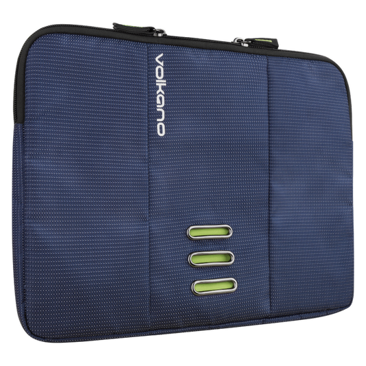 Volkano Latitude Laptop Sleeve 15.6" - Navy/Lime