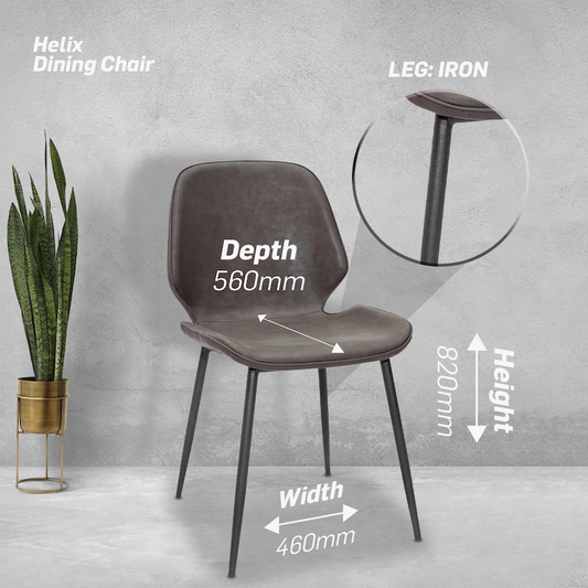 Everfurn Helix Dining Chair - Single
