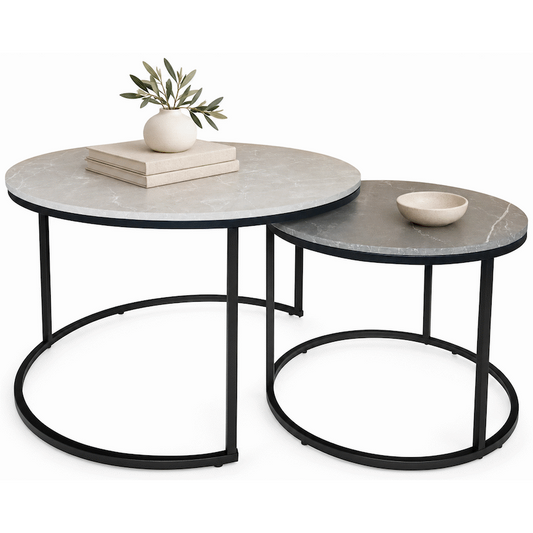 Everfurn Nile Nesting Coffee Table - Greyish