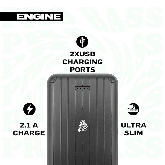 Pro Bass Engine 5000mah Series Power Bank - Black