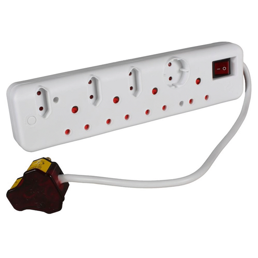 Ellies 8-Way High Surge Multiplug 0.5m