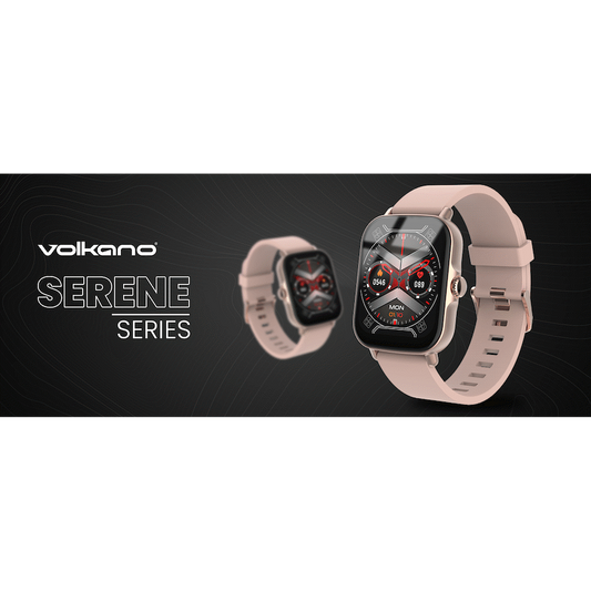 Volkano Active Tech Serene series Watch with heart rate monitor - Gold