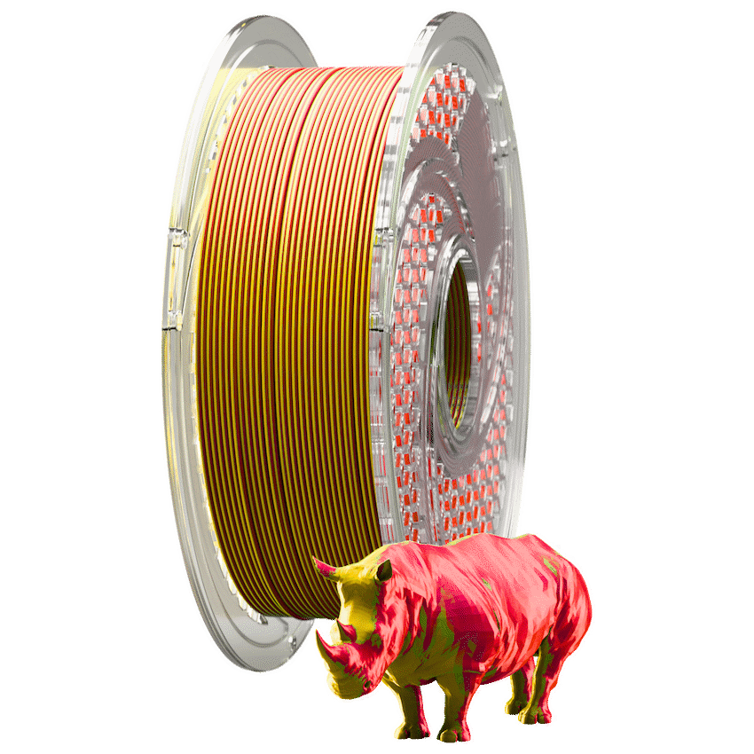 SA Filament Dual Silk PLA Filament 750g - Golden Scarlet