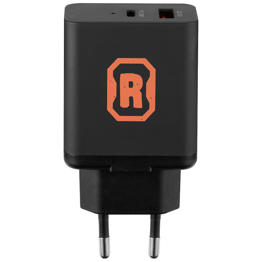 Rugged by Volkano Dual USB Wall Charger with QC3.0 and PD