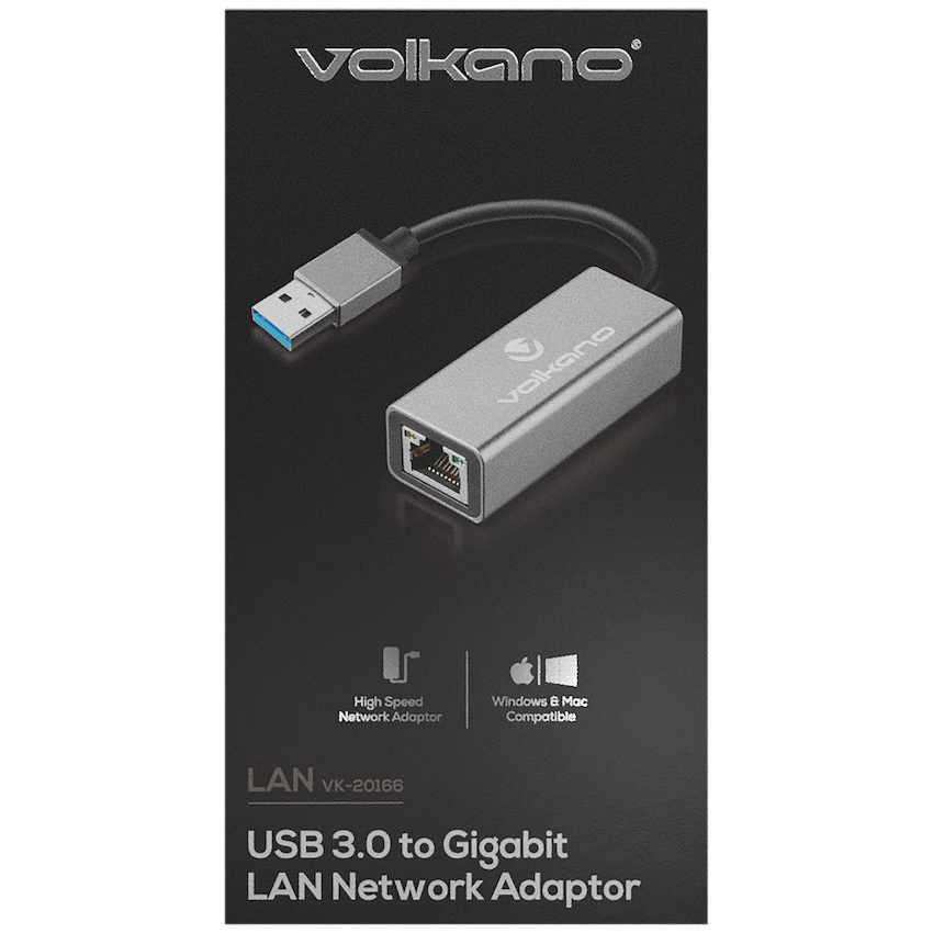 Volkano Lan Series USB 3.0 to Gigabit LAN Network Adaptor