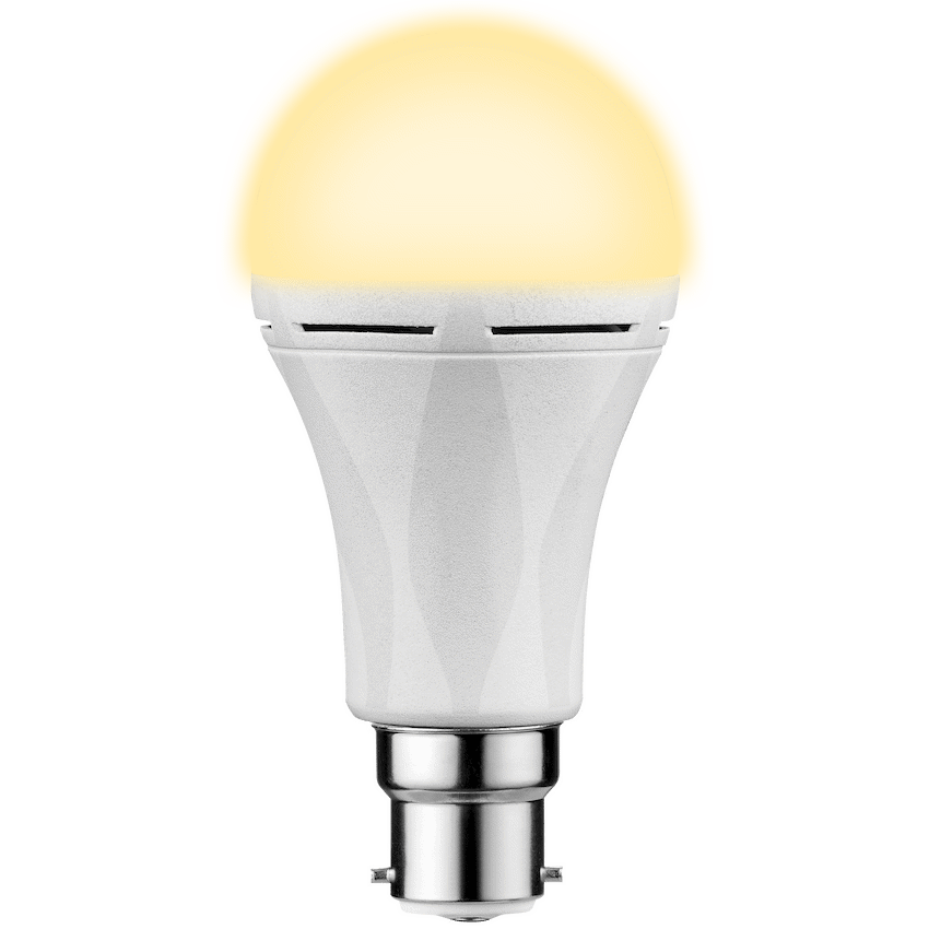 SWITCHED 9W A60 Rechargeable Fast Charge B22 LED Warm White