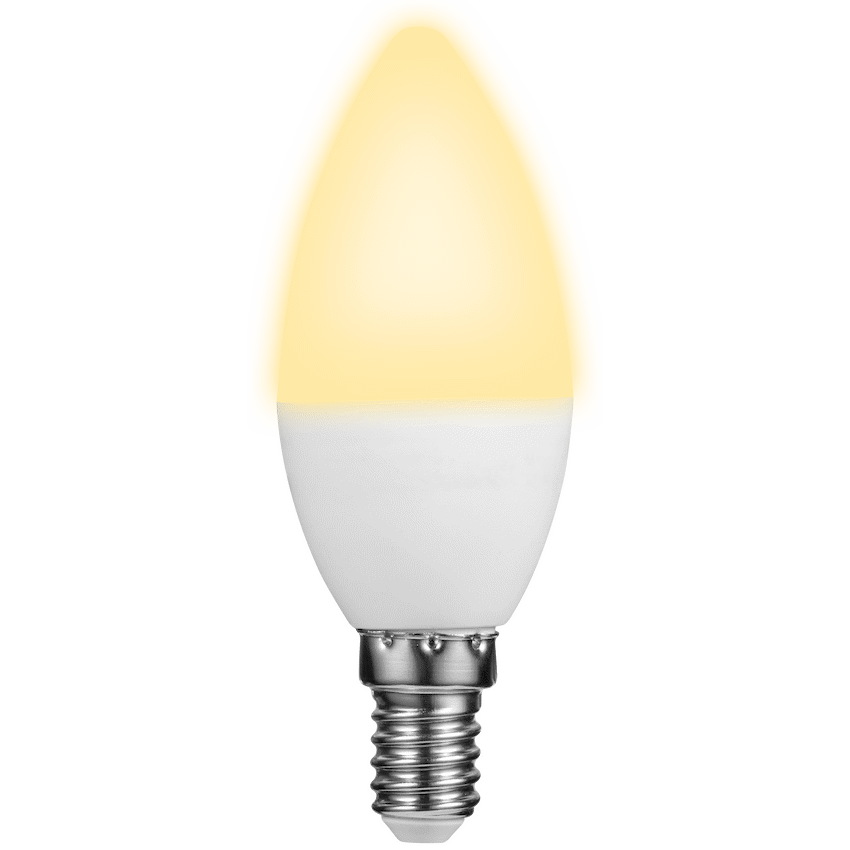 Switched 5w Candle LED Light Bulb E14 - Warm White