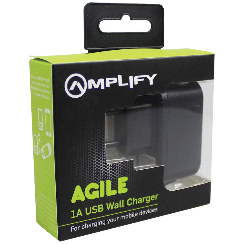 Amplify Agile Series Single USB 1a Wall Charger