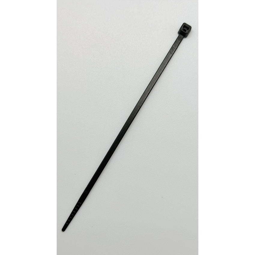 Ellies Cable Tie 2.5mm X 100mm - 100 PACK SIZE - BK