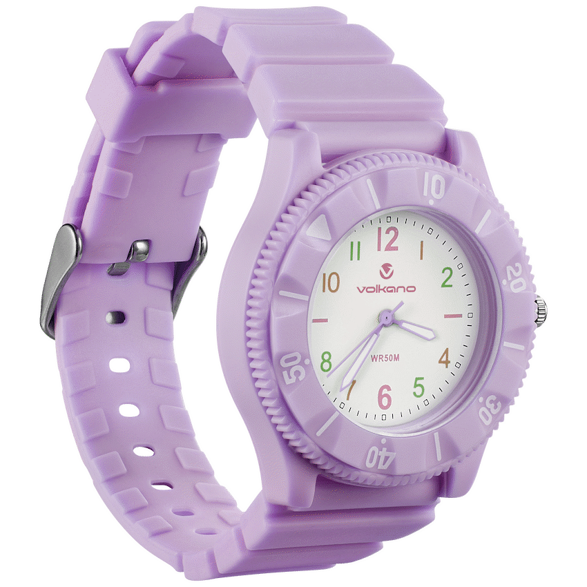 Volkano Mallow Series Kids Analogue Watch - Purple