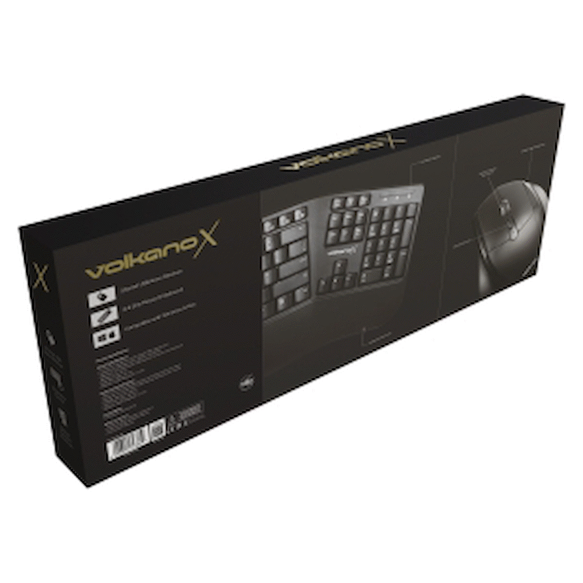 VolkanoX Ergo Series Egonomical Mouse and Keyboard Combo