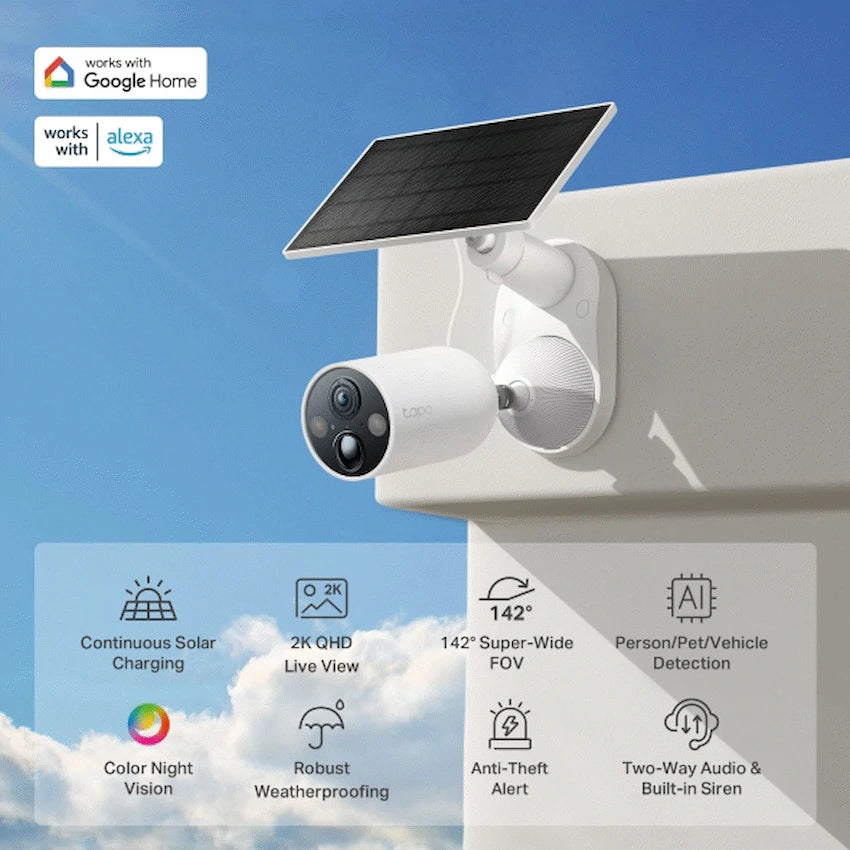 TP-Link Tapo Solar-Powered Security Camera Kit