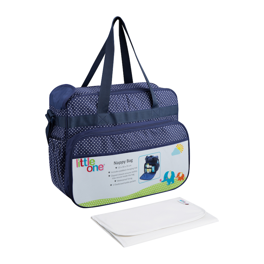 Little One Jennifer Series Diaper Bag 20l - Navy