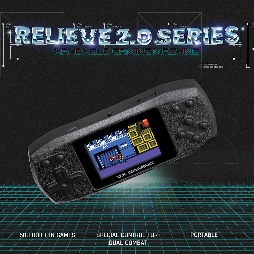 VX Gaming Relieve Series Handheld Gaming Machine - Black