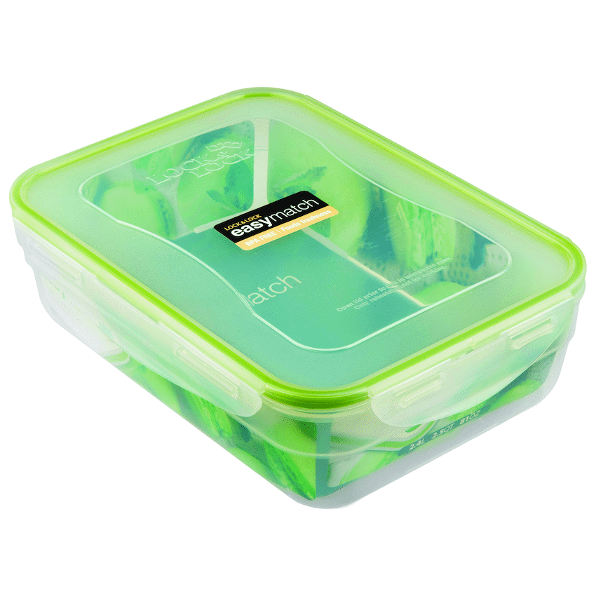 LocknLock Easy Match rect 2.4lt ( Order in Qty of 3)