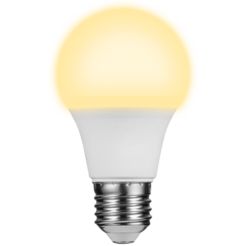 Switched 7w A60 Light Bulb E27 - Warm White