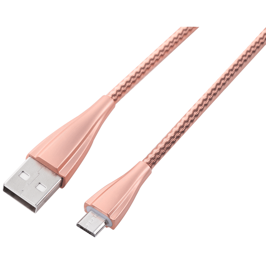 Volkano Fashion Series Micro USB Cable 1.8m - Rose Gold