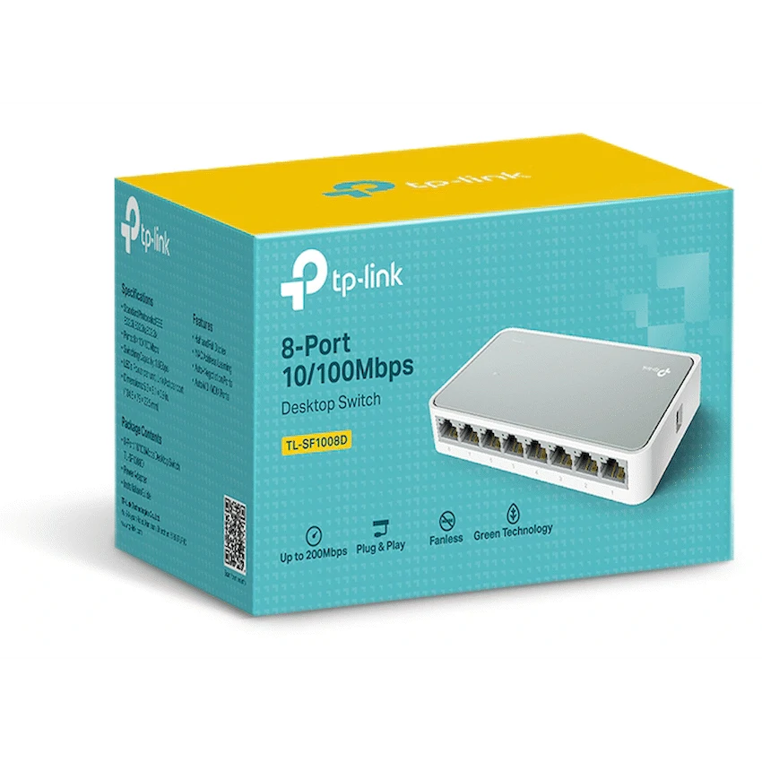 TP-Link TL-SF1008D 8-Port 10/100Mbps Desktop Switch