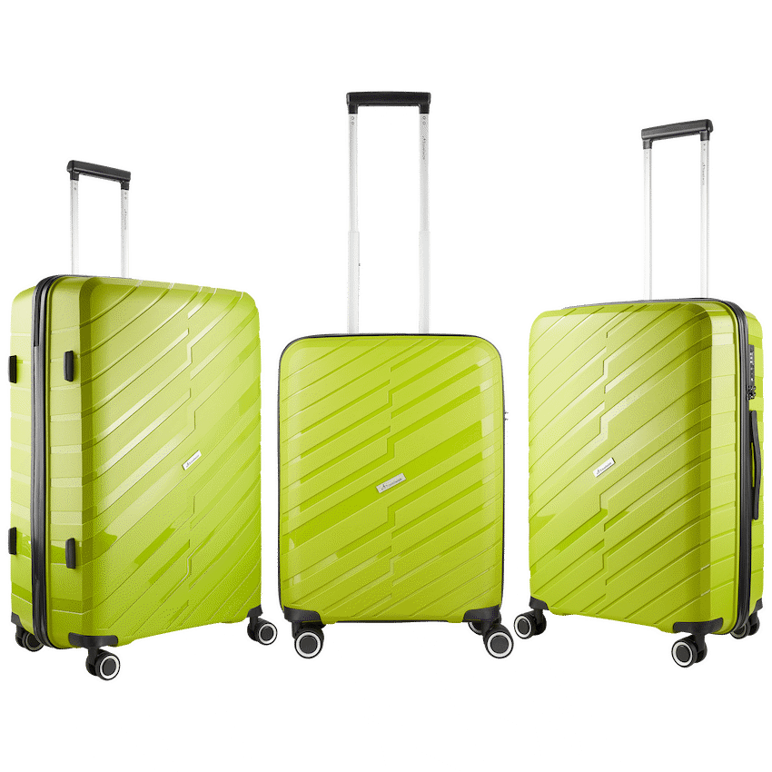 Travelwize Java PP 4-Wheel Spinner 55cm Luggage - Lime