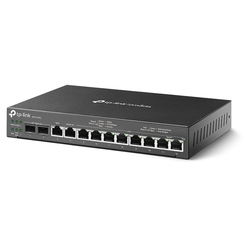TP-Link Omada ER7212PC Gigabit VPN Router with PoE+ Ports and Controller Ability