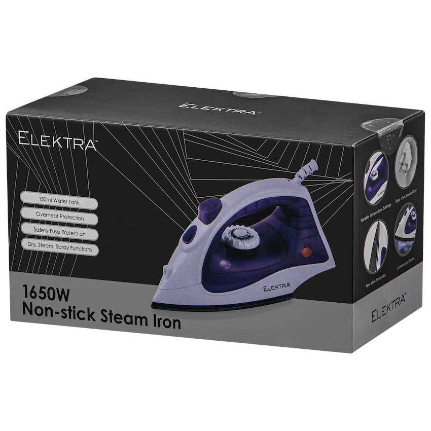 Elektra 1650W Steam Iron