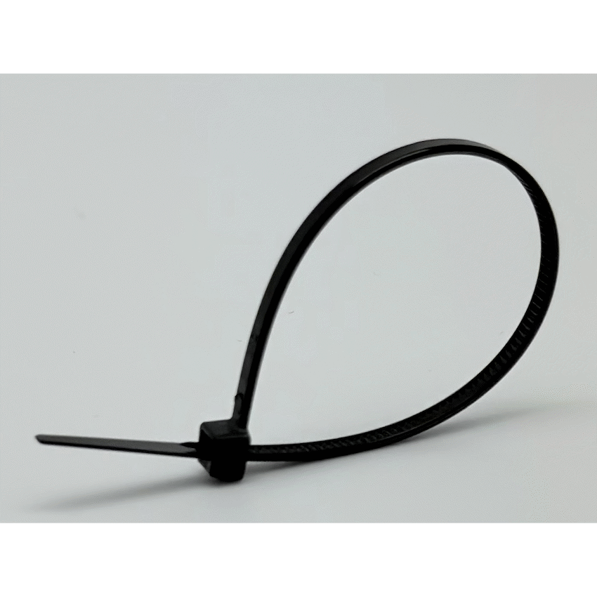Ellies Cable Tie 3.6mm X 150mm - 100 PACK SIZE - BK