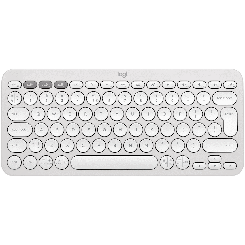 Logitech(R) Pebble Keys 2 K380s - Tonal White