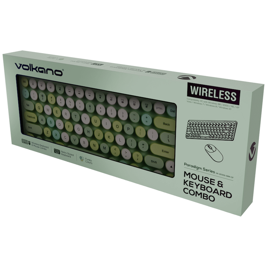 Volkano Paradigm Series Mouse and Keyboard combo - Mint