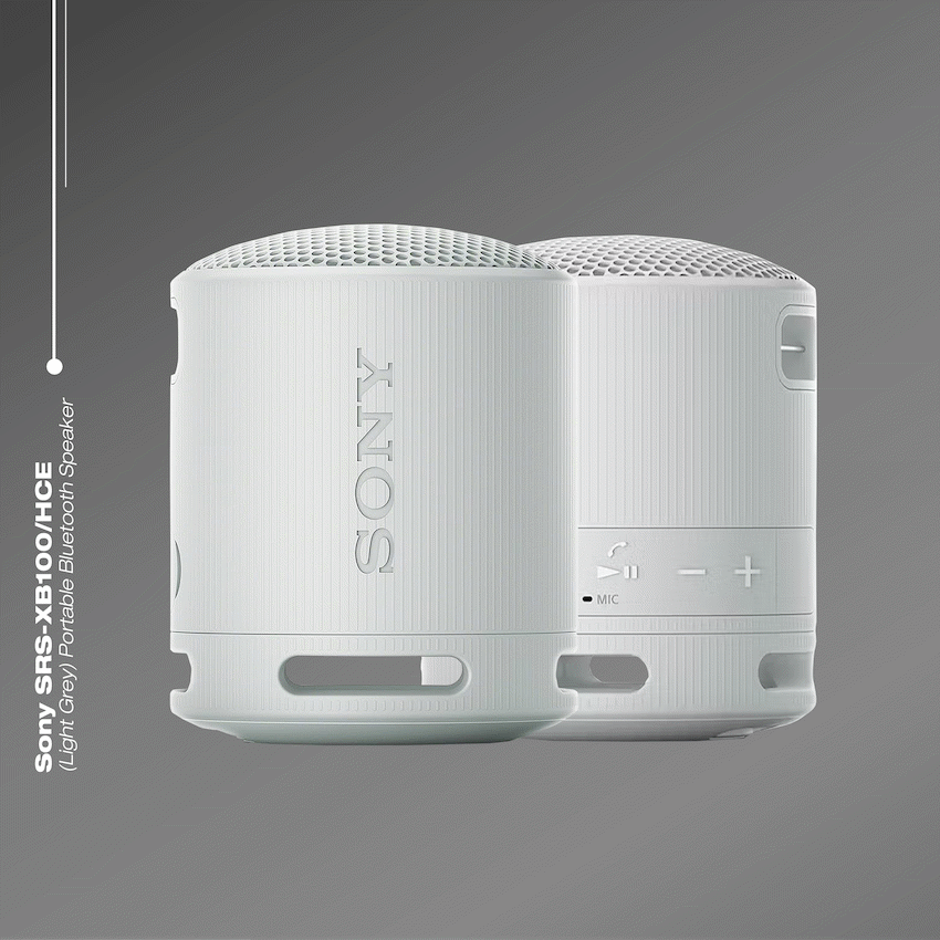 Sony XB100 Portable Bluetooth Speak - Light Grey
