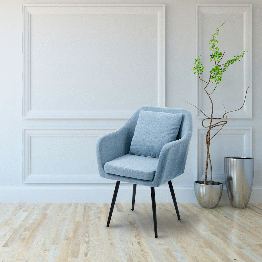 Everfurn Ocean Casual Chair with Pillow - 2 Pack