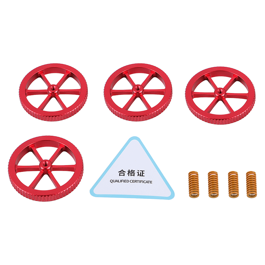 Creality Levelling Kit Springs and Screw Wheel set of 4