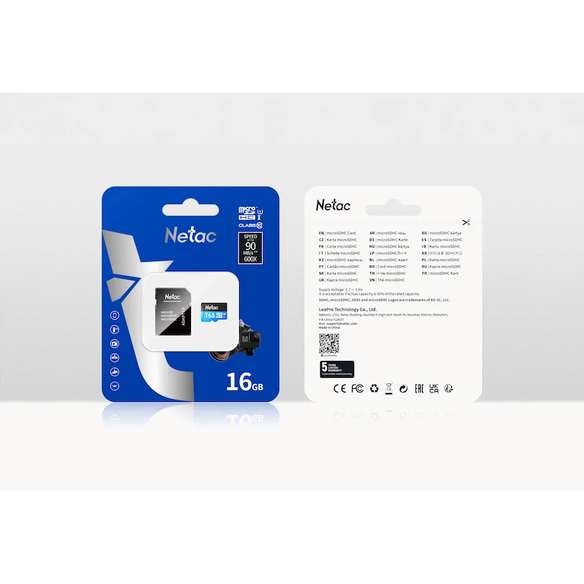 Netac 16gb Micro SD with Adapter