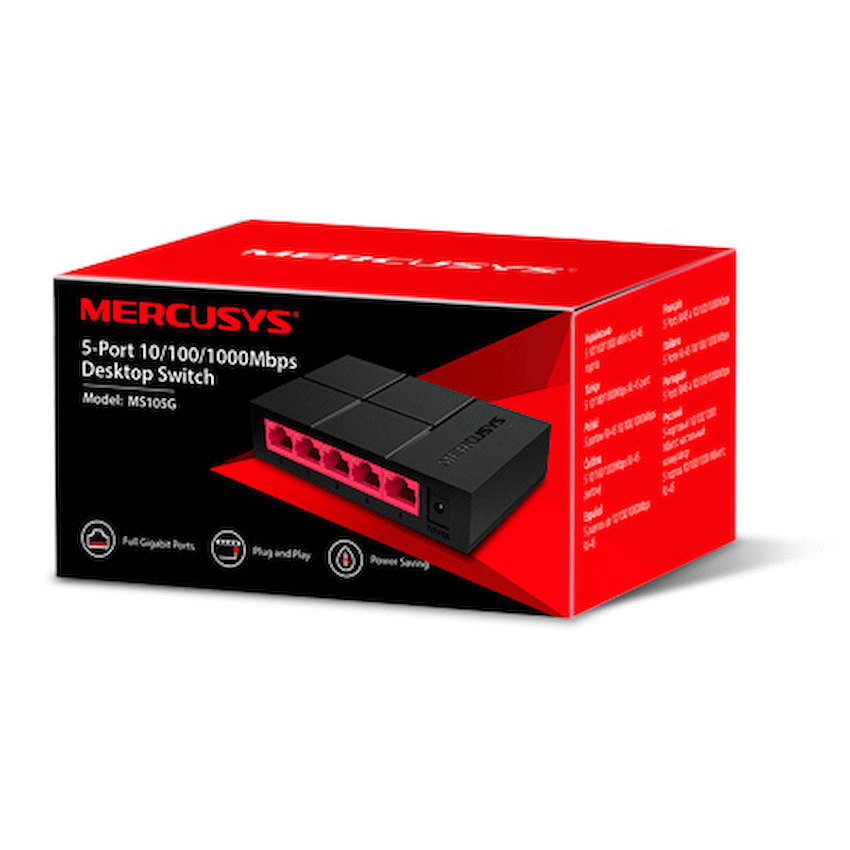 TP-Link Mercusys MS105G 5-Port Gigabit Desktop Switch